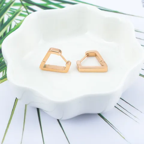 Minimalistische Roestvrijstalen Geometrische Hoop Oorbellen Vintage Gladde Polygoon Huggie Oorbellen Voor Heren Vrouwen Casual Feest Sieraden