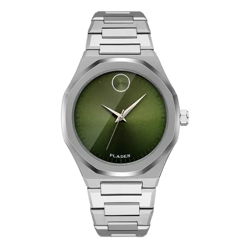 Men's Quartz Watch Stainless Steel Waterproof Minimalist Octagonal Bezel Business Casual Wristwatch Gift For Men