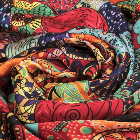 Dames Elegante Kleurrijke Cirkels Print Sjaal Grote Lichtgewicht Polyester Omslagdoek Geometrische Patronen Sjaal Voor Reizen Feest Dagelijks