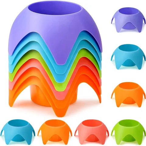 Plastic Beach Cup Holder Outdoor Camping Drink Holder Wave Edge Portable Beverage Stand For Summer Vacation Pool Beach Party