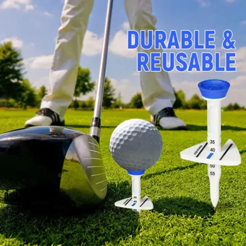 Height Adjustable Golf Tees Durable Plastic Golf Tee Training Practice Accessories For Golfers Sports Training