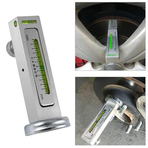 Magnetic Camber Alignment Gauge Tool Adjustable Wheel Alignment Spirit Level For Car Repair Heavy Duty Measurement Tool