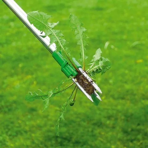 Long Handled Weed Puller Aluminum Tube Manual Weeder Tool With Foot Pedal Root Digger For Garden Lawn Cleaning