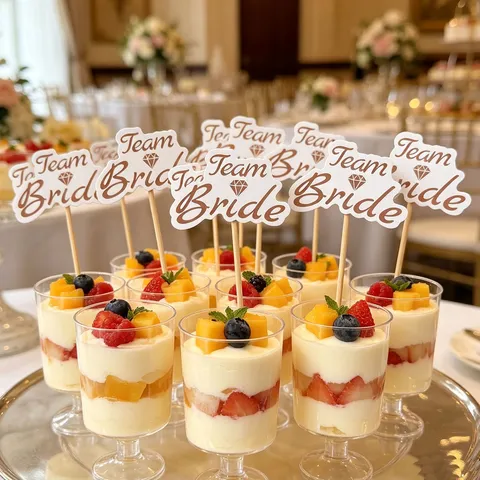 Decorazioni per Cupcake per Addio al Nubilato Bride Tribe Bride To Be Stuzzicadenti in Carta per Torta Forniture per Decorazioni di Matrimonio