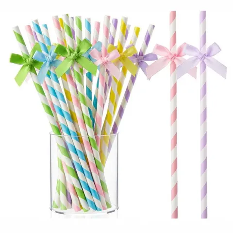 Cannucce di Carta con Fiocco Creative per Decorazioni di Festa e Compleanno