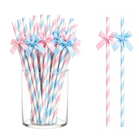 Cannucce di Carta con Fiocco Creative per Decorazioni di Festa e Compleanno
