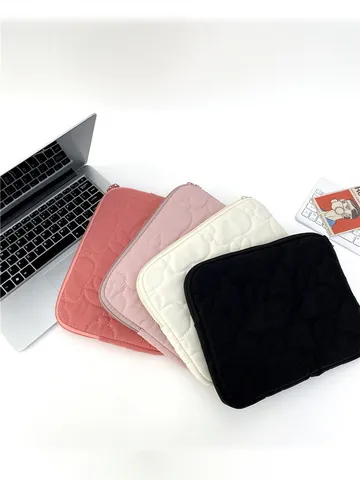 Koreanisch Süß Kaninchen Gesteppt Tablet Laptop Hülle Leicht Tragbare Tasche Für Studenten Büro Computer Schutz