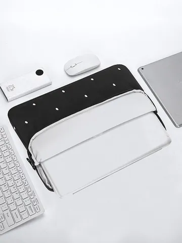 Minimalist Waterproof Thickened Shockproof Laptop Sleeve Cute Polka Dot Protective Storage Bag For Notebook Computer