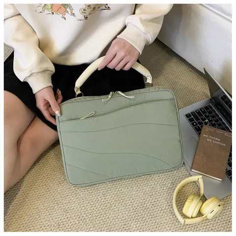 Waterproof Shockproof Laptop Sleeve Bag With Handle Padded Protective Case For Notebook Computer Briefcase Urban Minimalist
