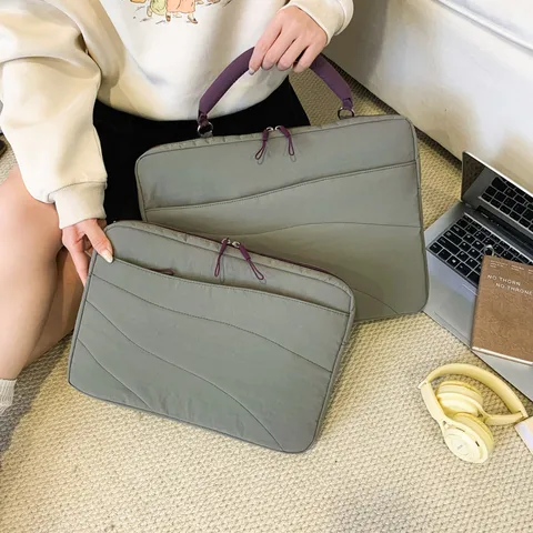 Waterproof Shockproof Laptop Sleeve Bag With Handle Padded Protective Case For Notebook Computer Briefcase Urban Minimalist