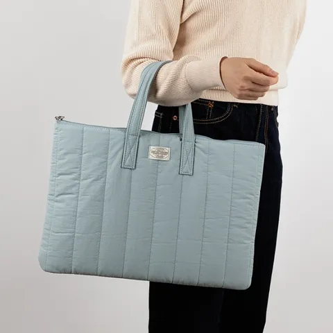 Padded Quilted Space Cotton Laptop Handbag Briefcase Lightweight Computer Sleeve