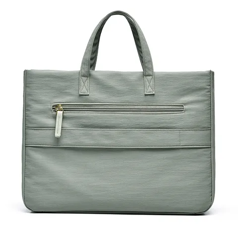 Minimalist Oxford Cloth Laptop Bag Waterproof Commuting Tote Bag Large Capacity Shoulder Bag For Women Business Office