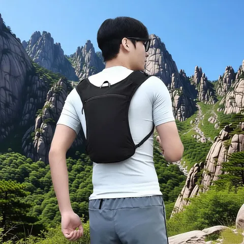 Outdoor Sports Cross Country Running Backpack Lightweight Quick Dry Marathon Hiking Cycling Dual Shoulder Backpack