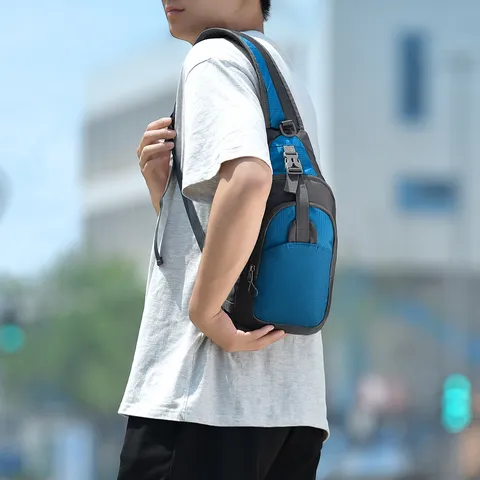 Andriki Tsanta Hiostiou apo Nylon Dipla Chroma Polleitourgiki Tsanta Stithous Casual Athlimata Ypaithrou