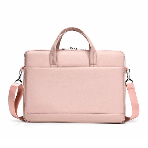 Borsa per Laptop da Lavoro Minimalista in Tessuto Oxford con Fodera in Peluche per Uomo e Donna Ufficio
