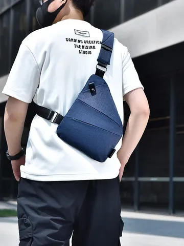 Andrikí Tsánta Stíthous Adiávrochi Polyesters Crossbody Hiastí Tsánta elafriá Casual Athlitikí Tsánta Ómou