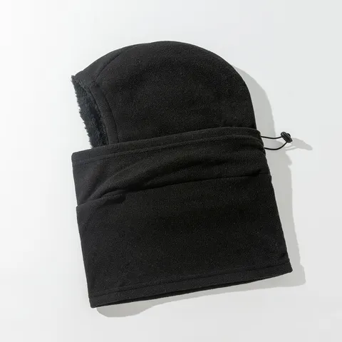 Invierno Forro Polar Ciclismo A Prueba de Viento Cálido Protección de Cuello Gorro Jersey Hombres Clima Frío Deportes al Aire Libre Pasamontañas Gorro de Nieve