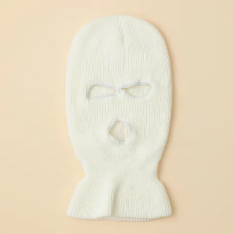 Winter Warm Balaclava Knit Ski Mask 3 Hole Full Face Cover Windproof Neck Gaiter Cycling Cap For Men Women