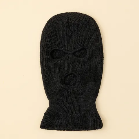 Winter Warm Balaclava Knit Ski Mask 3 Hole Full Face Cover Windproof Neck Gaiter Cycling Cap For Men Women