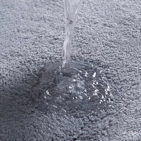 Alfombra de Suelo Antideslizante Absorbente Estilo Nórdico Color Sólido de Fibra Sintética Para Baño Sala de Estar Entrada de Hogar