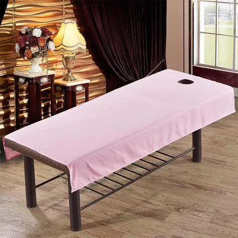 Housse de Lit de Massage Imperméable et Antihuile pour Salon de Beauté Drap de Lit avec Trou Épaissi Protecteur de Table SPA Literie en Polyester