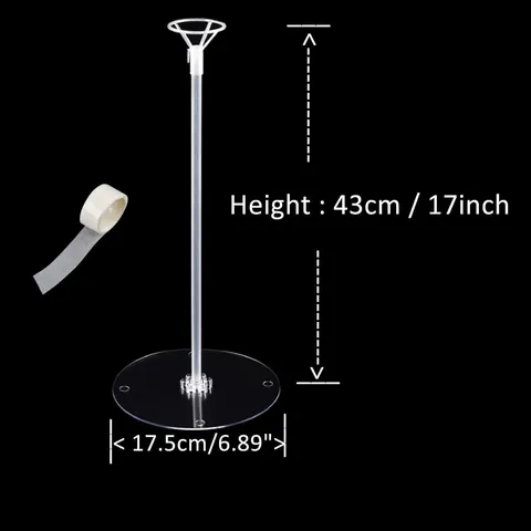 Clear Plastic Balloon Stand Kit Table Centerpiece Balloon Column Holder For Birthday Wedding Party Decoration