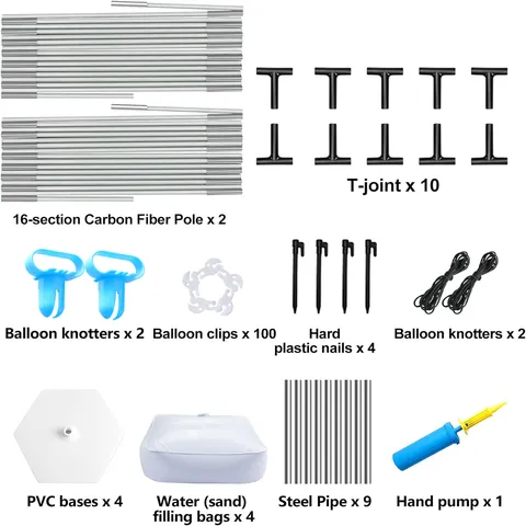 Adjustable Balloon Arch Stand Kit Wrought Iron Balloon Holder Frame For Birthday Wedding Party Event Decor Supplies