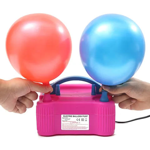 Pompe A Ballons Electrique Portable Double Buse Pompe Gonfleur Dair Electrique Puissante Pour Fete Mariage Decoration De Ballons