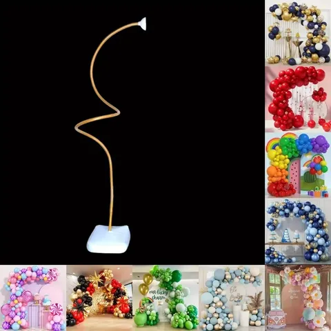 Flexible Balloon Arch Kit Column Stand For Wedding Birthday Party Background Decoration Plastic Balloon Holder