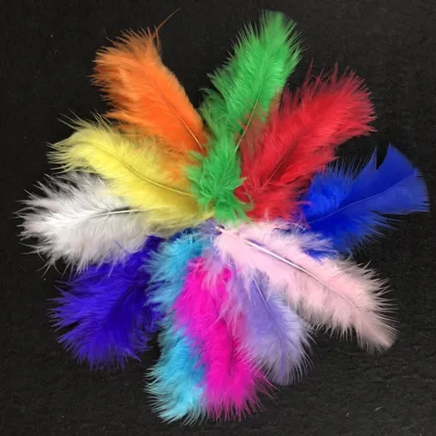 Lebendige Bunte Federfüller Für Transparente Bobo-Ballons Party Bekleidungszubehör DIY Handwerk Dekor