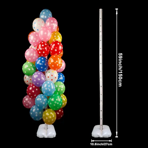 Balloon Tree Display Stand Kit With Base Water Bag Balloon Holders Poles For Birthday Wedding Party Decoration