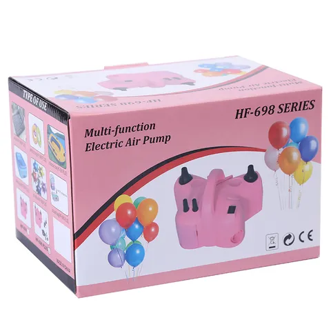 Pompe à Ballons Électrique Portable Machine Gonfleur d'Air à Double Buse Pour Fête Anniversaire Mariage Outil de Gonflage