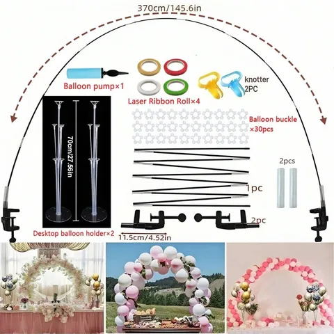 Balloon Arch Stand Kit Tabletop Balloon Holder Column Kit For Wedding Birthday Party Event Decoration Supplies