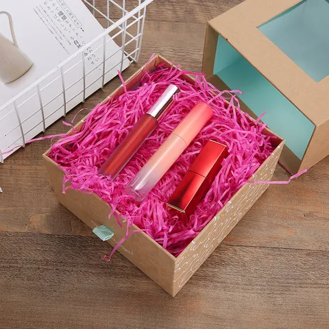 Papier Raphia Broyé Remplissage de Boîte Cadeau Matériau d'Emballage en Papier Découpé Pour Chocolat Bonbon Mariage Fête Emballage Cadeau