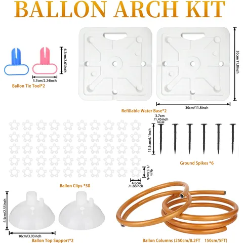 DIY Balloon Arch Kit Shapeable Plastic Aluminum Pipe Balloon Stand Holder For Wedding Birthday Party Event Decor Supplies