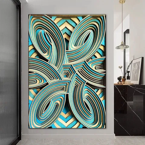Nordic Style Wooden 3D Layered Carving Decorative Wall Art Geometric Mandala Abstract Relief Sculpture For Living Room Bedroom Office Background Wall Decor