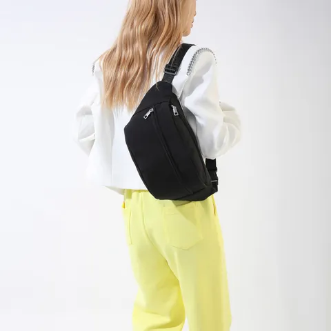 Borsa a Tracolla Casual in Nylon da Donna Minimalista Tinta Unita Borsa da Petto Moda Versatile Marsupio Quotidiano da Viaggio