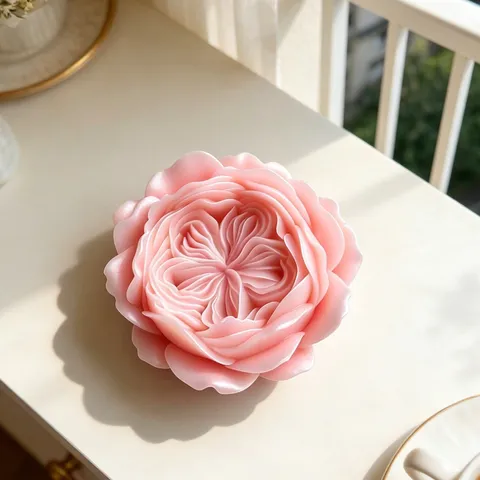 Large Austin Rose Silicone Mold 3D Flower Silicone Soap Mold For Candle Casting Resin Crafting Homemade Soap Making Supplies