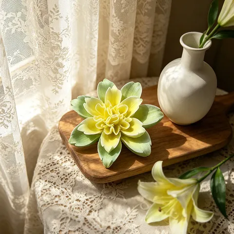 3D Double Layer Lotus Silicone Mold For DIY Aromatherapy Candle Plaster Resin Decoration Flower Shape Handmade Craft Mold