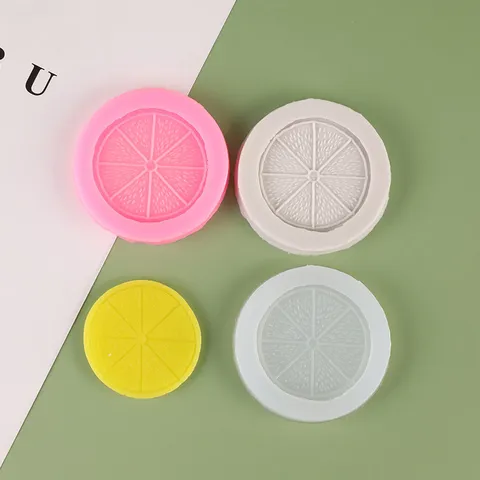 Simulation Zitrone Scheibe Silikonform Orange Grapefruit Aromatherapie Wachs Tablette DIY Schokolade Fondant Kuchen Form Realistische Frucht Backwerkzeug