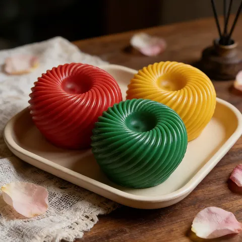 Food Grade Silicone Apple Mousse Cake Mold 3D Fruit Spiral Texture Dessert Mold For Chocolate Pudding Ice Cream Baking Tools