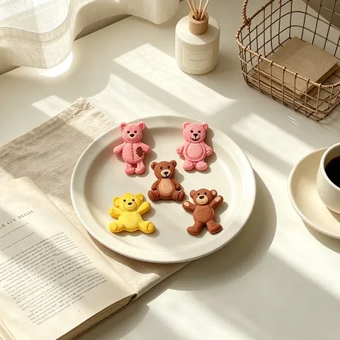Bear Silicone Mold Cookie Fondant Baking Mold DIY Candle Gypsum Soap Mold Food Grade Silicone Cake Decoration Tools Kitchen Gadget