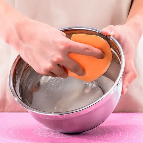 Plastic Semicircular Cream Scraper Smooth Cake Smoothing Bench Scraper Dough Cutter Slicer Spatula For Kitchen Bakery Baking