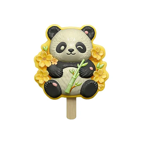 Moule à Glace 3D Panda en Silicone de Qualité Alimentaire Machine à Popsicles Moule DIY Outil de Cuisine Pâtisserie