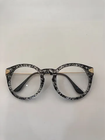 Retro Large Frame Metal Glasses For Women Men Literary Style Anti-Blue Light Plain Glasses Myopia-Ready Optical Frame Fashion Eyewear