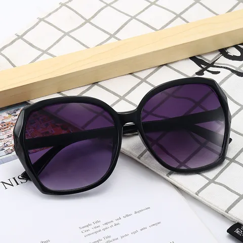 Damen Übergroße Sonnenbrille UV400 Schutz Verlaufgläser Mode Vintage Quadratisch PC Rahmen Legierung Strass Dekor Sonnenbrille