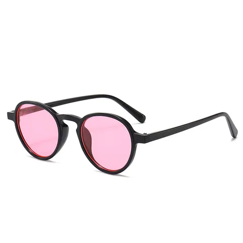 Modische Runde Sonnenbrille Für Damen Herren Retro Bonbonfarben PC Rahmen AC Gläser UV400 Schutz Vollrand Brille Outdoor Urlaub Mode
