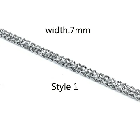 Minimalist 304 Stainless Steel Dragon Bone Chain Necklace For Women Men Trendy Hip Hop Double Sided Geometric Link Chain