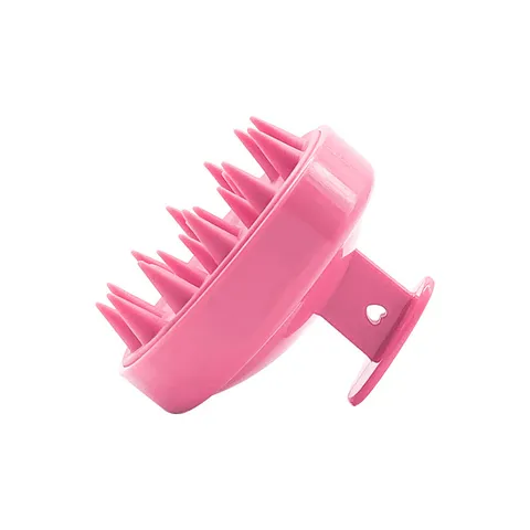 Manual Silicone Scalp Massager Brush For Deep Cleaning Exfoliating Head Scrubber Heart Handle Hair Shampoo Brush