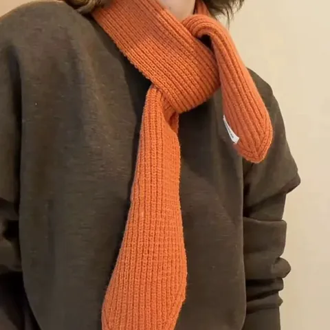 Womens Winter Warm Knitted Triangle Scarf Solid Color Casual Shawl Fashion Neck Warmer Soft Knitted Scarf Accessories